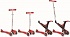 Трехколесный самокат-трансформер Globber My Free Seat 5 в 1 со светящимися колесами, цвет красный  - миниатюра №2